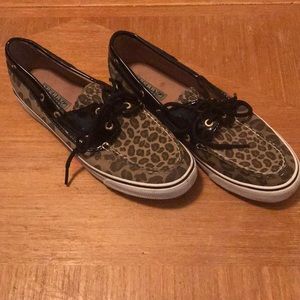 Leopard print Sperry Top-Sider